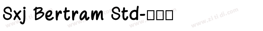 Sxj Bertram Std字体转换